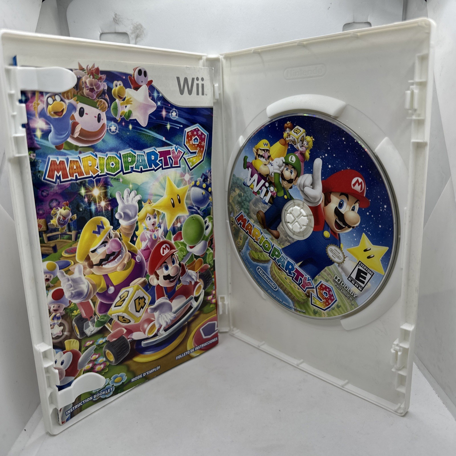 Mario Party 9 (Nintendo Wii, 2012) CIB With Nintendo Club Pin Tested & Working