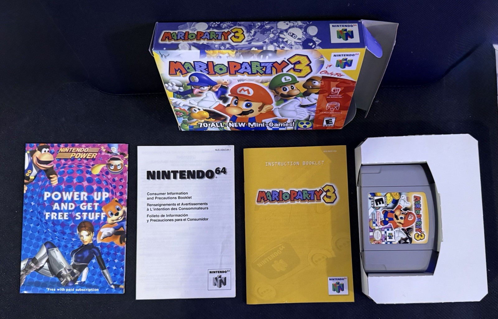 Mario Party 3 Nintendo 64 (N64) CIB Complete w/ Manual & Inserts Near Mint