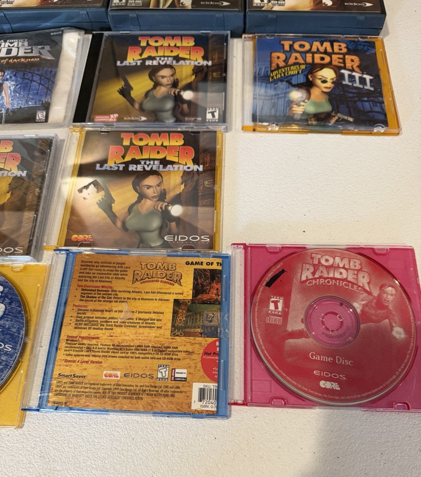 Tomb Raider lot of 15 pc games last revelation gold legend unfinished business