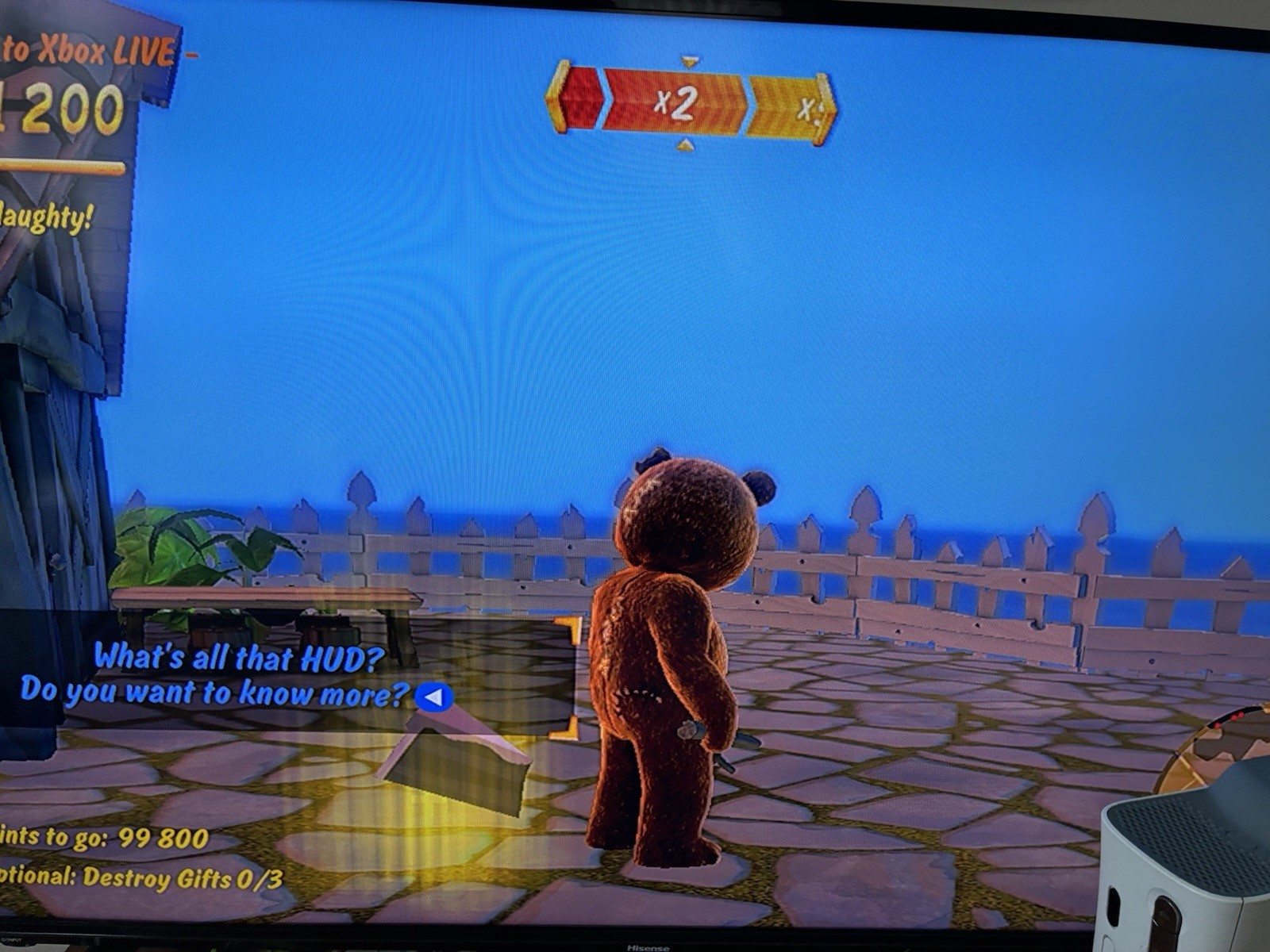Microsoft Xbox 360 Naughty Bear Game Case Manual 2010 Tested Works