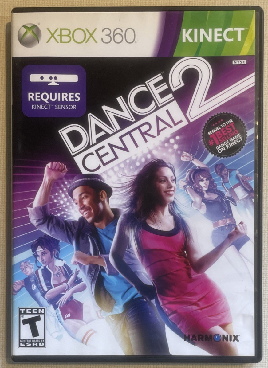 Dance Central 2 Microsoft Xbox 360 Video Game w/ Manual F4713B