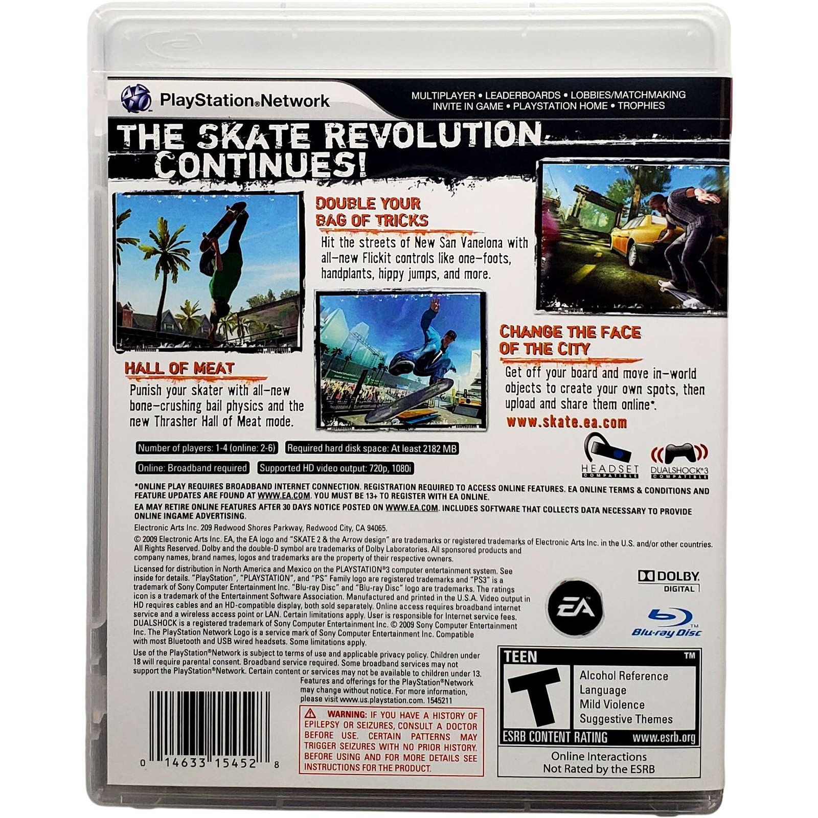 Skate 2 – Sony Playstation 3 PS3 Pristine Tested 1Y Guarantee