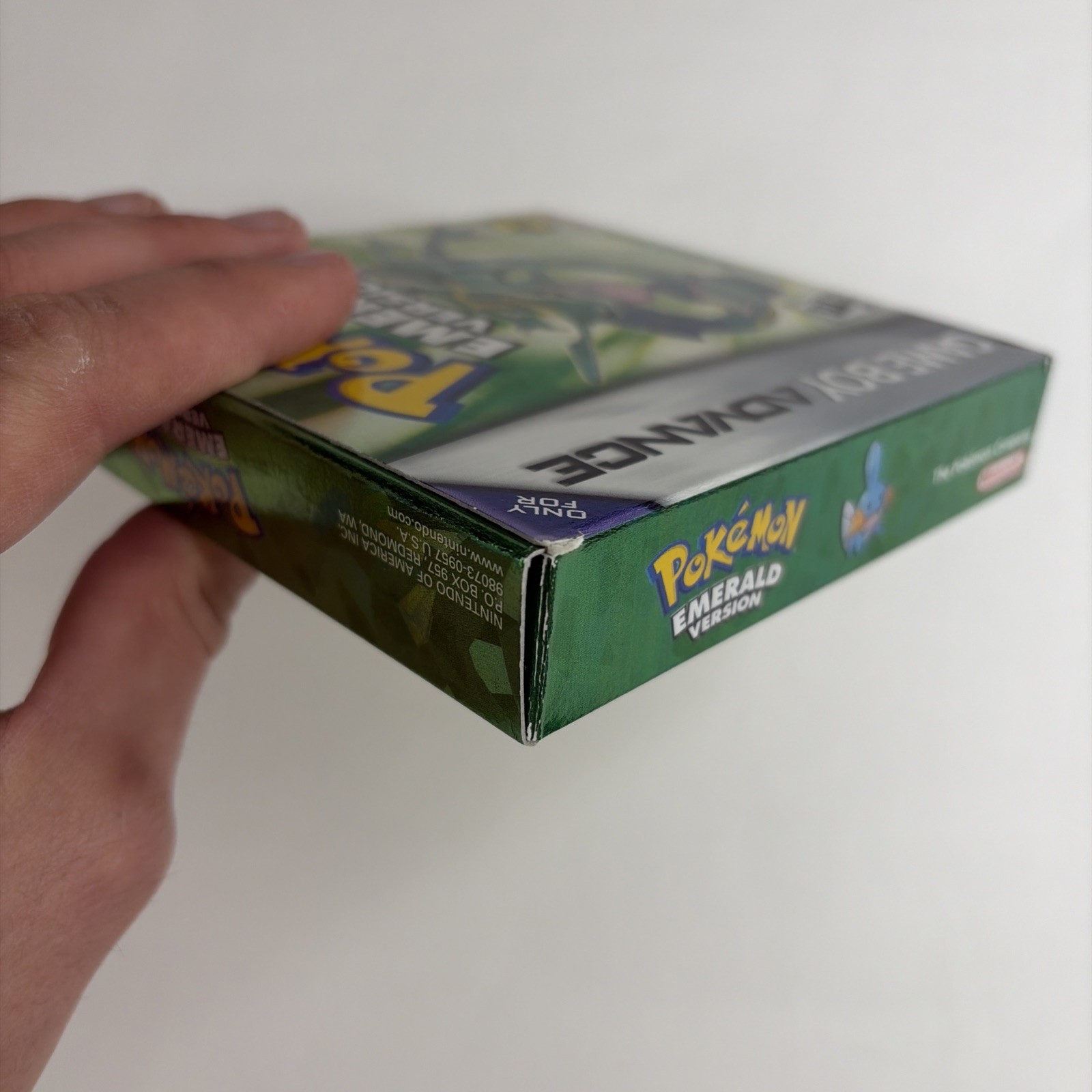 CLEAN Pokemon Emerald Game Boy Advance Authentic CIB Complete Poster Manual Box