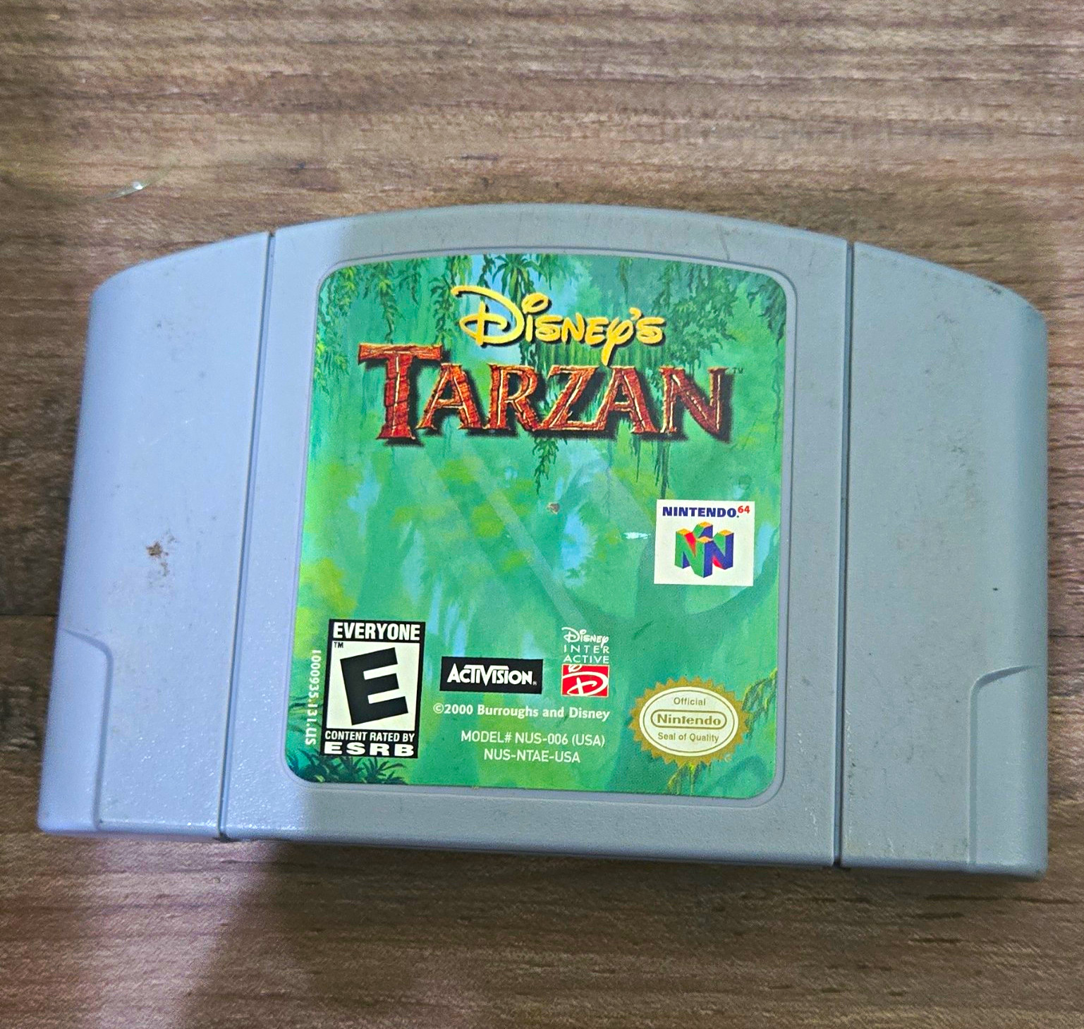 Activision Disney’s Tarzan Nintendo 64 N64 NTSC-U/C E 2000 Game