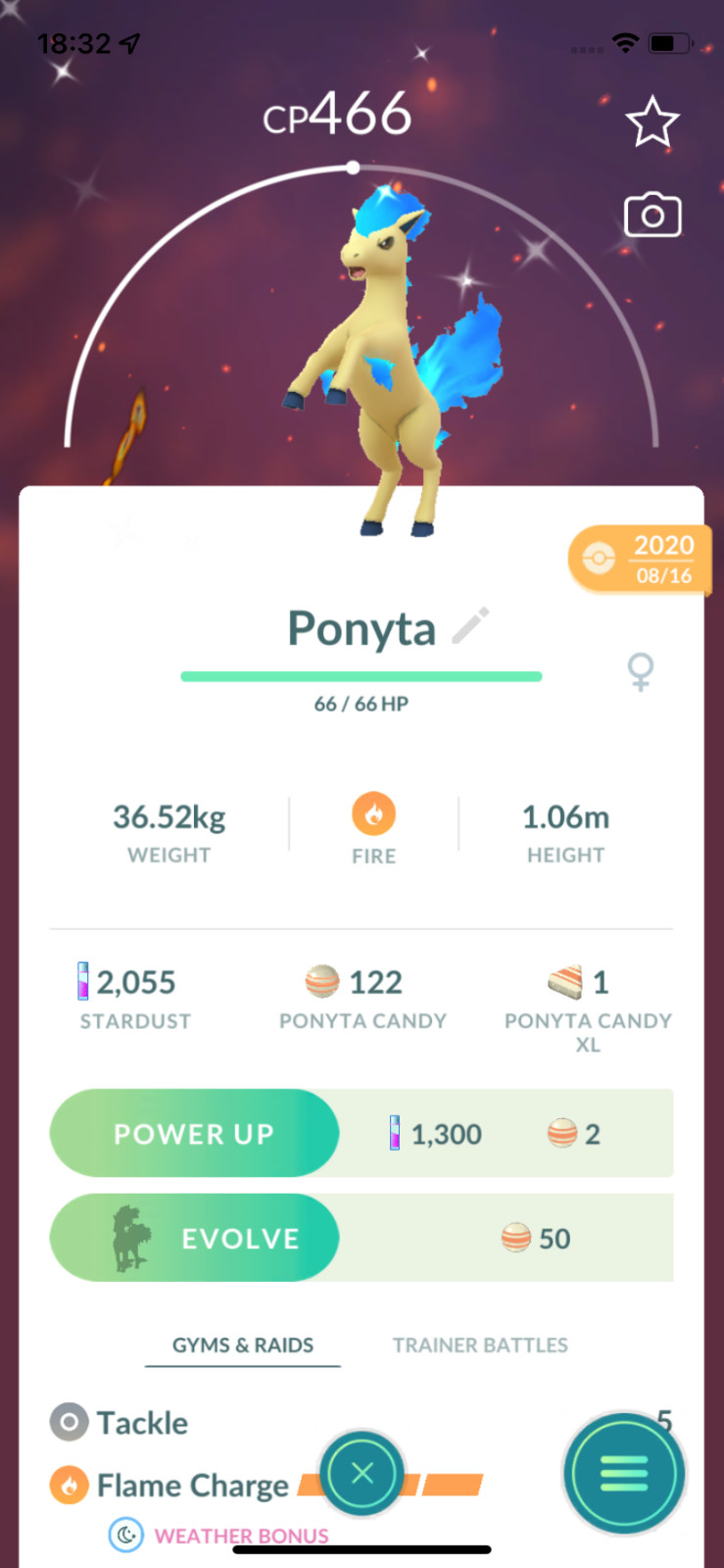 Pokemon Shiny Ponyta ! Registered or Unregistered ! 30 Days Friendship !! Go