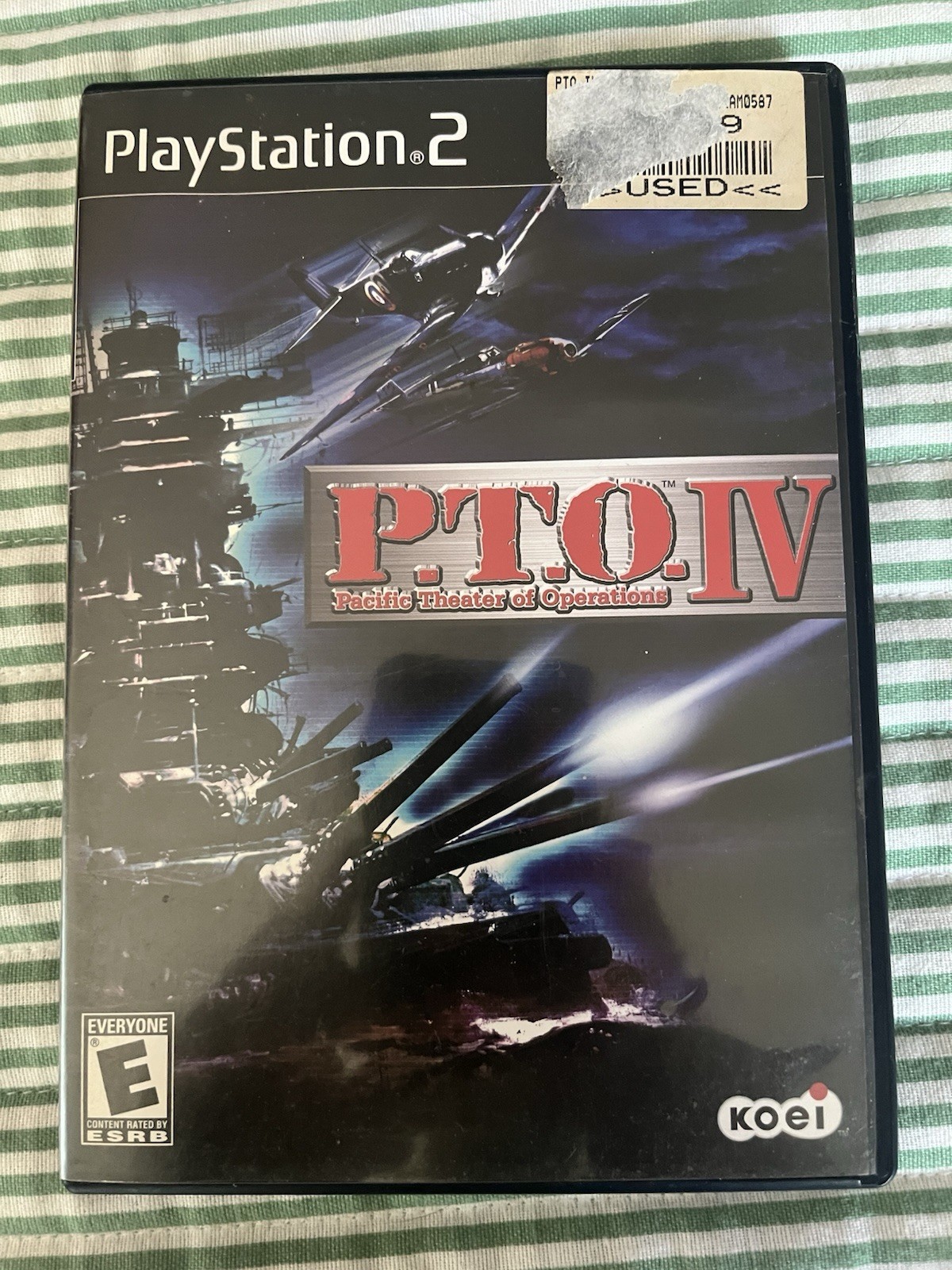 P.T.O. IV Pacific Theater Operations (Sony Playstation 2) PS2 Complete game Rare