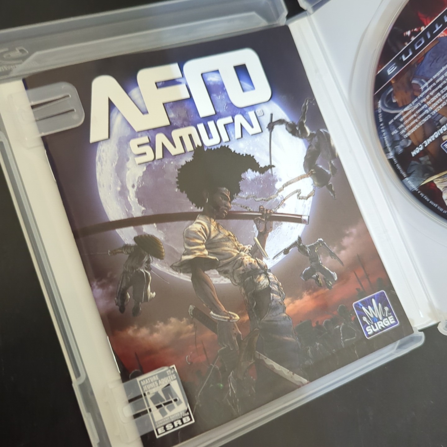 Surge Afro Samurai for Sony PlayStation 3 PS3 – M Mature NTSC-U/C Manual