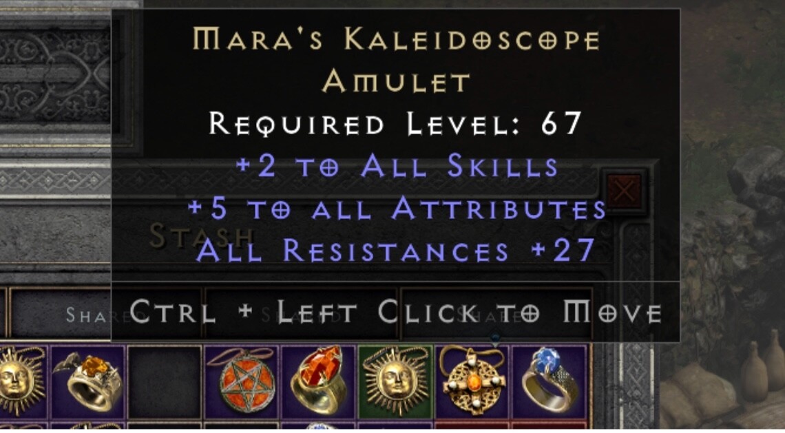 Diablo 2 Resurrected D2R – PC Softcore  MARA’S KALEIDOSCOPE Mara 24-27Res ladder
