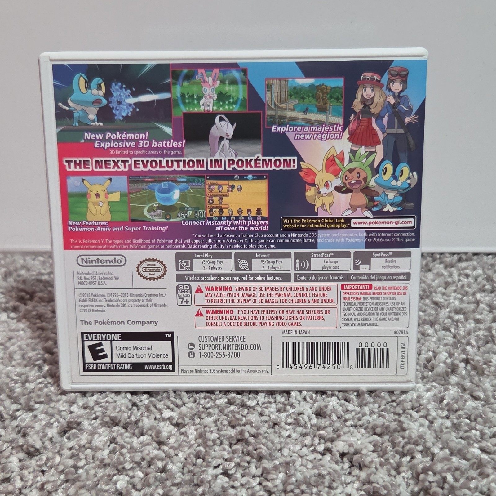Nintendo Pokémon Y for Nintendo 3DS w/ Case & Manual, Multiplayer NTSC-U/C