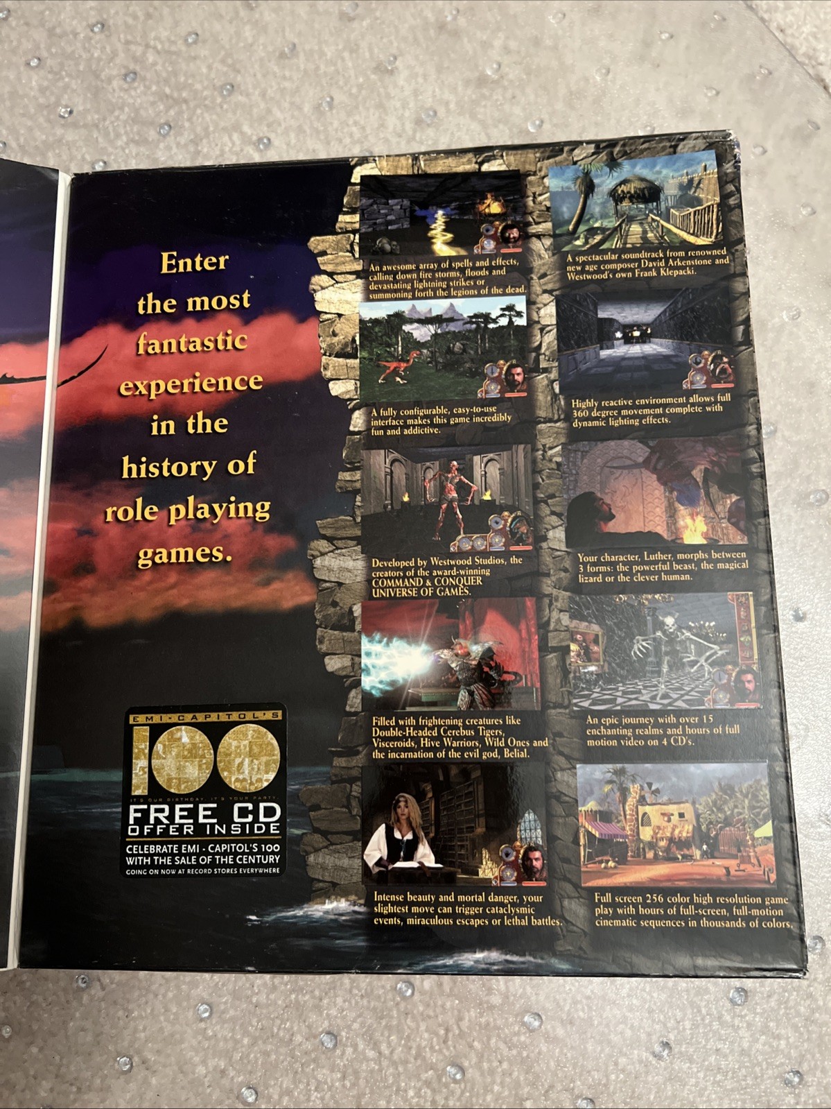 Lands of Lore Guardians of Destiny, 1997, Big Box, New & Sealed Read