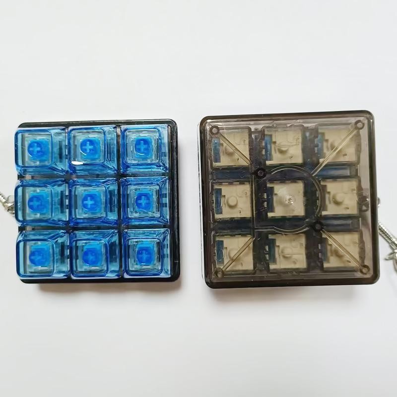 1pc Creative Spherical Square Fidget Decompression Keyboard Key Toy for Adults a