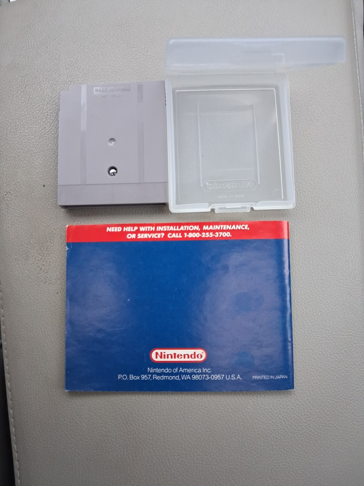 NINTENDO Game Boy METROID II Return of Samus CARTRIDGE & Instruction Booklet