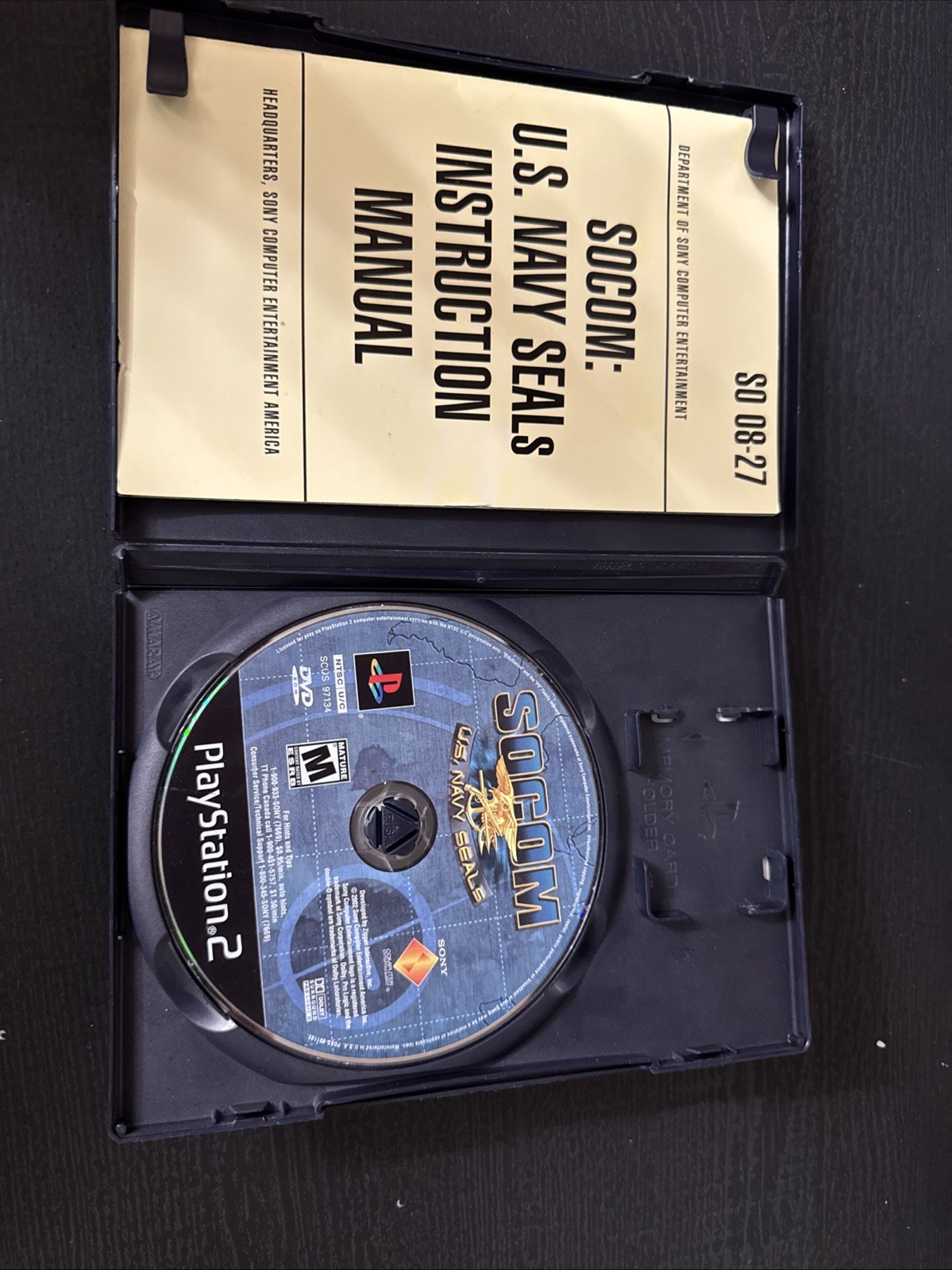 SOCOM: U.S. Navy SEALs (Sony PlayStation 2, 2002) Tested And Working! CIB