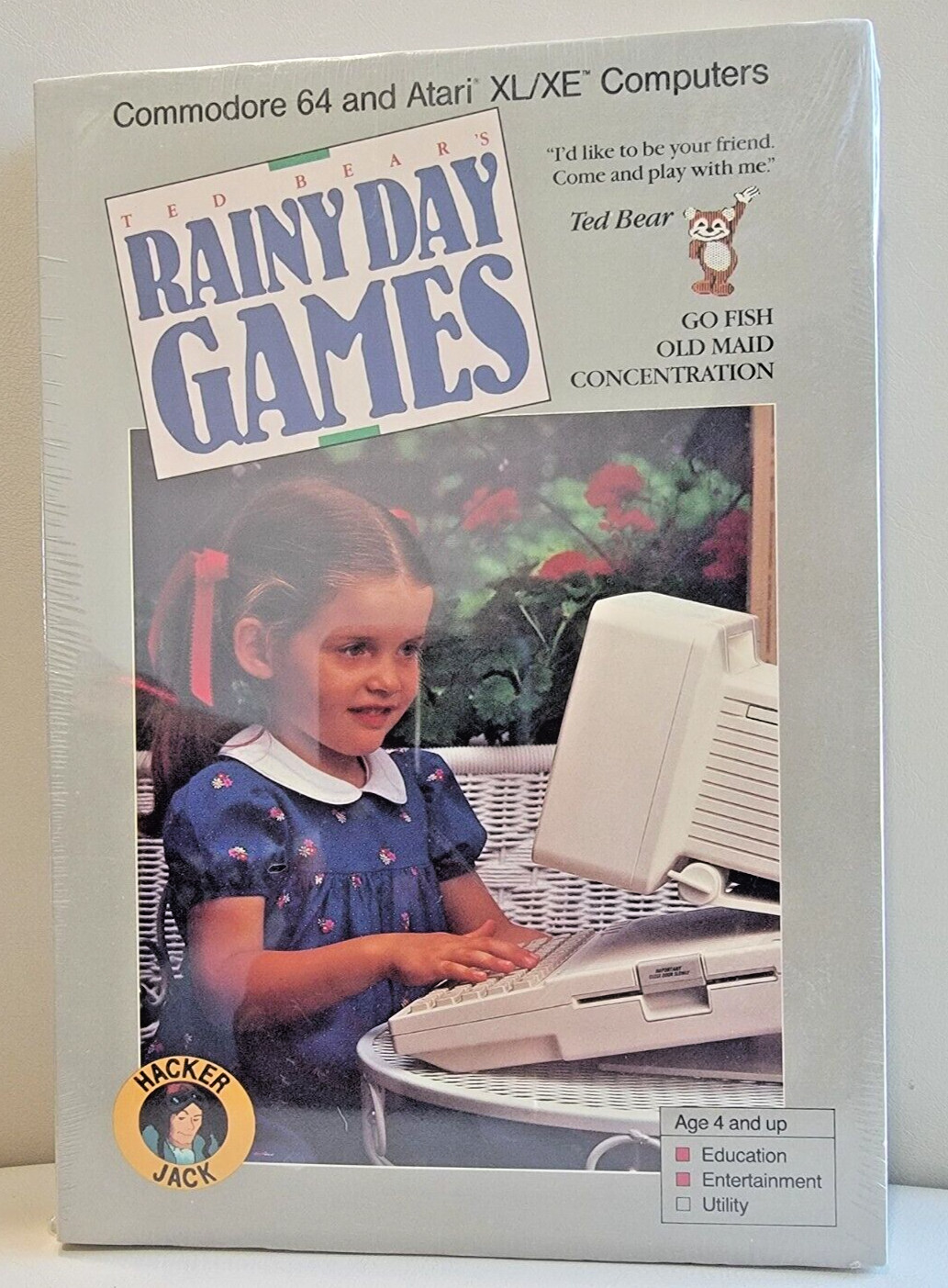 Rainy Day Games by Baudville; Atari 400/800/XL/XE; Disk; New In Box