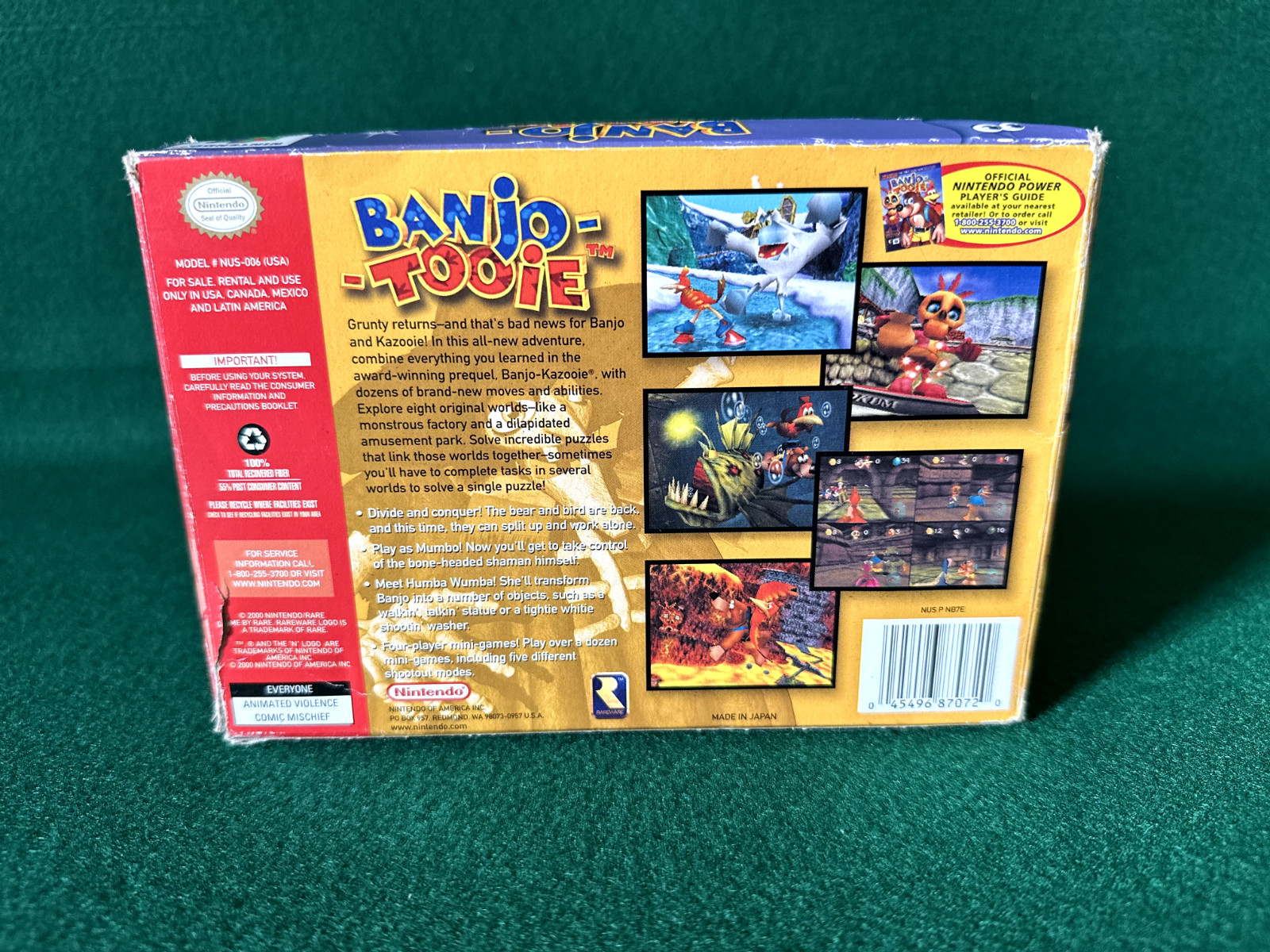 Banjo-Tooie Nintendo 64 N64 Complete In Box CIB Nice Condition, Tested!