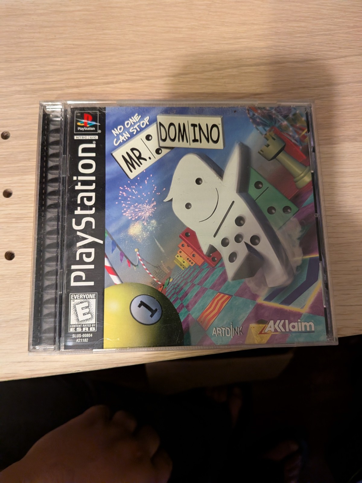No One Can Stop Mr. Domino (Sony PlayStation 1, 1998) PS1 Complete W/ Manual CIB