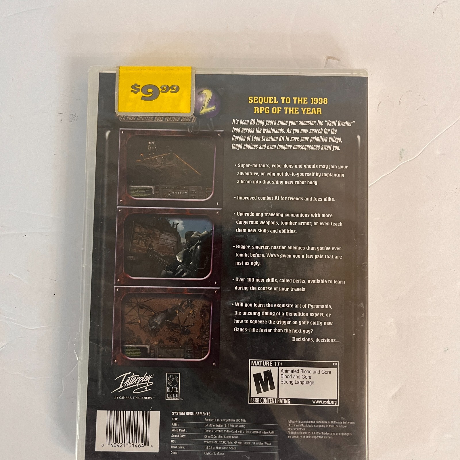 Fallout 2: A Post-Nuclear Role Playing Game 1998 – PC CD-ROM (Factory Sealed)