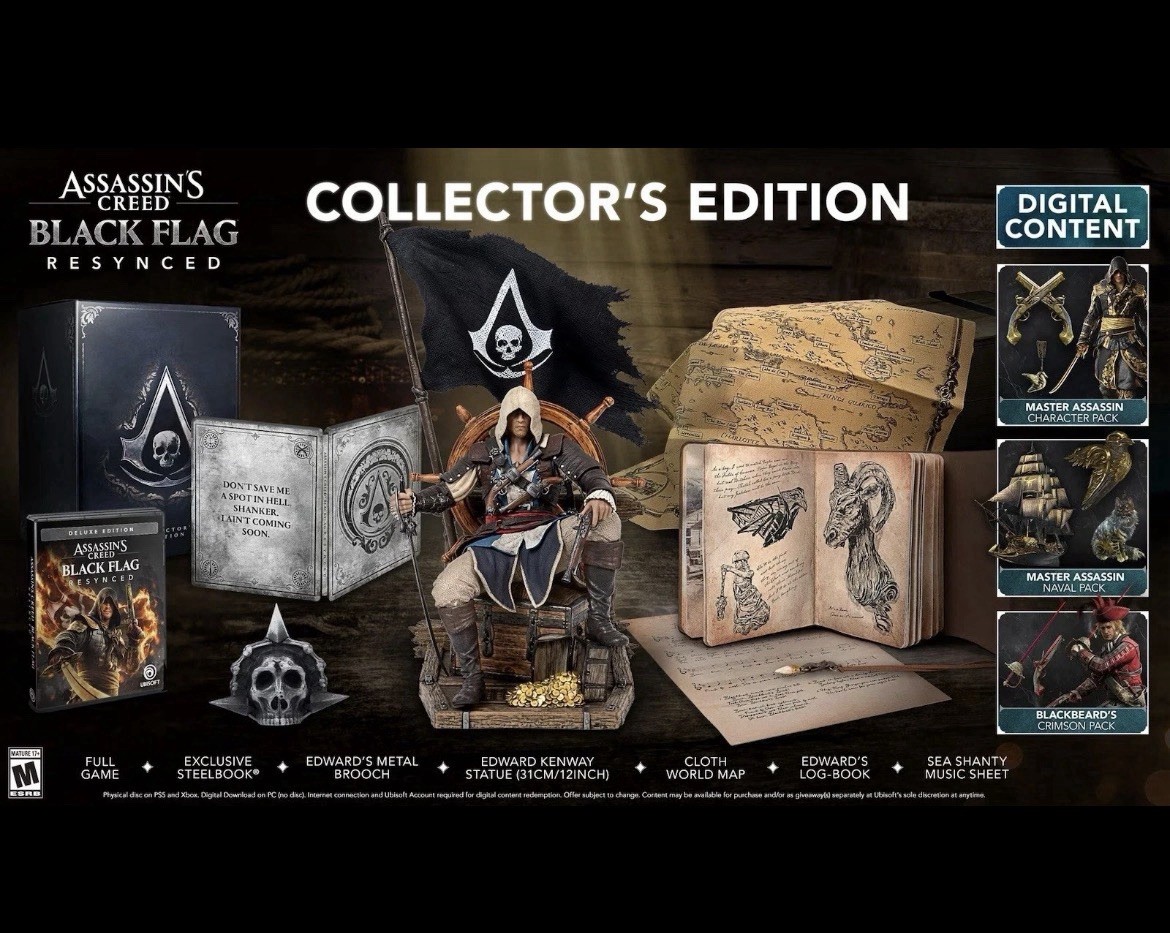 Presale ship 7/10 Assassin’s Creed Black Flag Resynced Collector’s Edition PS5