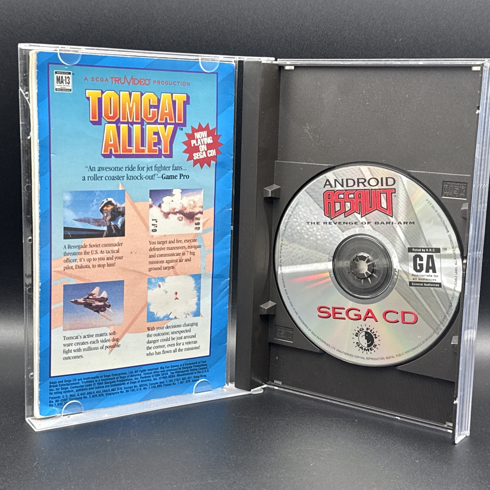 Android Assault: The Revenge of Bari-Arm (Sega CD, 1994) Authentic Complete CIB