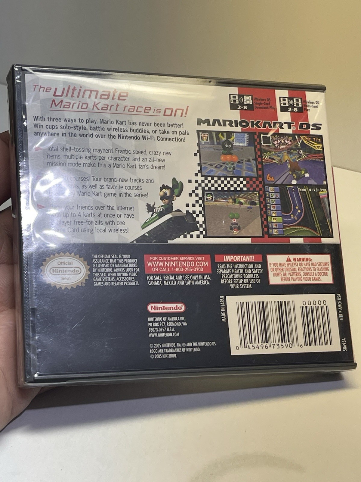 Mario Kart DS US Version (2005) First Print Authentic⭐️Factory Sealed😱🔥