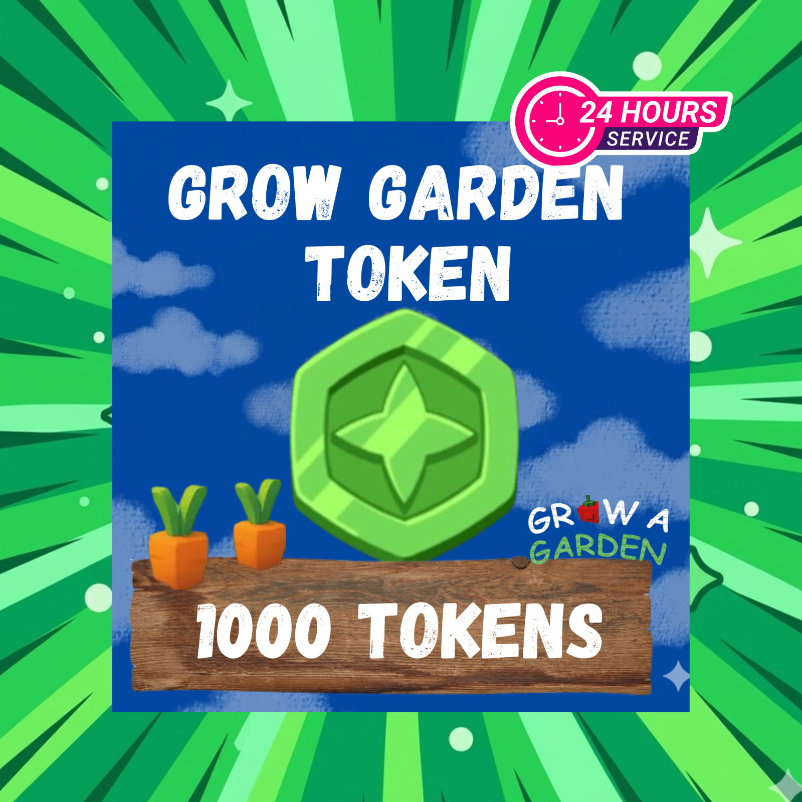 Token – Grow A Garden | 1K Token | Instant & Fast Delivery🌳