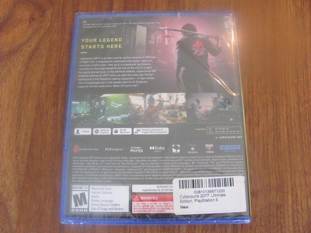 NEW Cyberpunk 2077 Ultimate Edition Sony PlayStation 5 PS5 Sealed Video Game CD