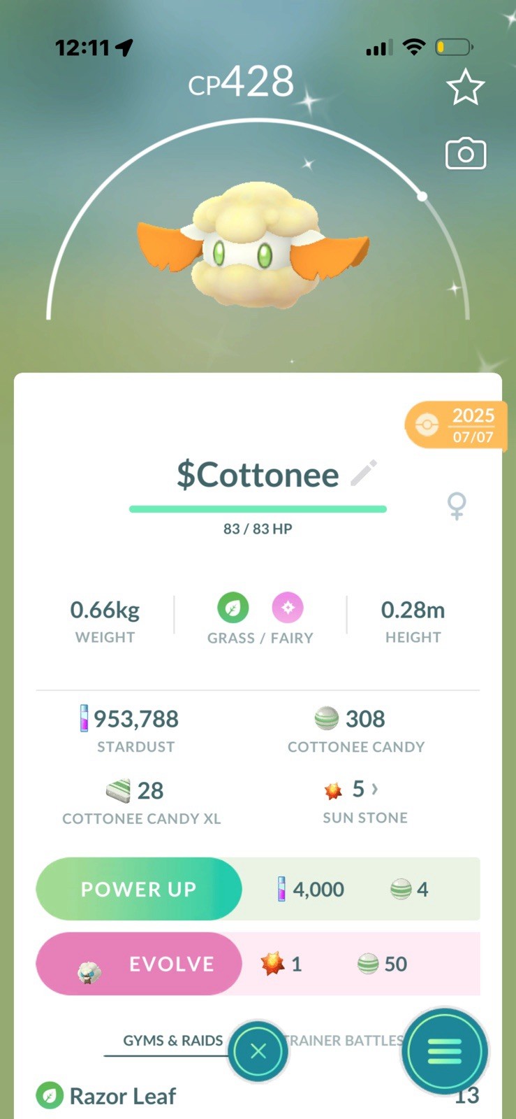 ✨Cottonee shiny TRADE✨ link trade Pokémon GO Action & Adventure Android iOS
