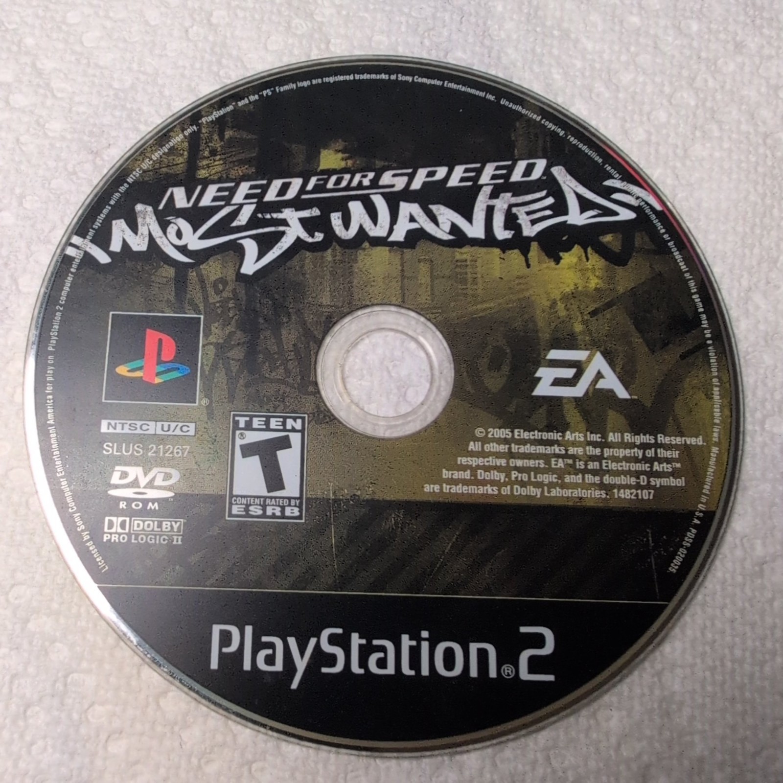 Need for Speed Most Wanted Black Label – PS2 PlayStation 2 – DISC ONLY