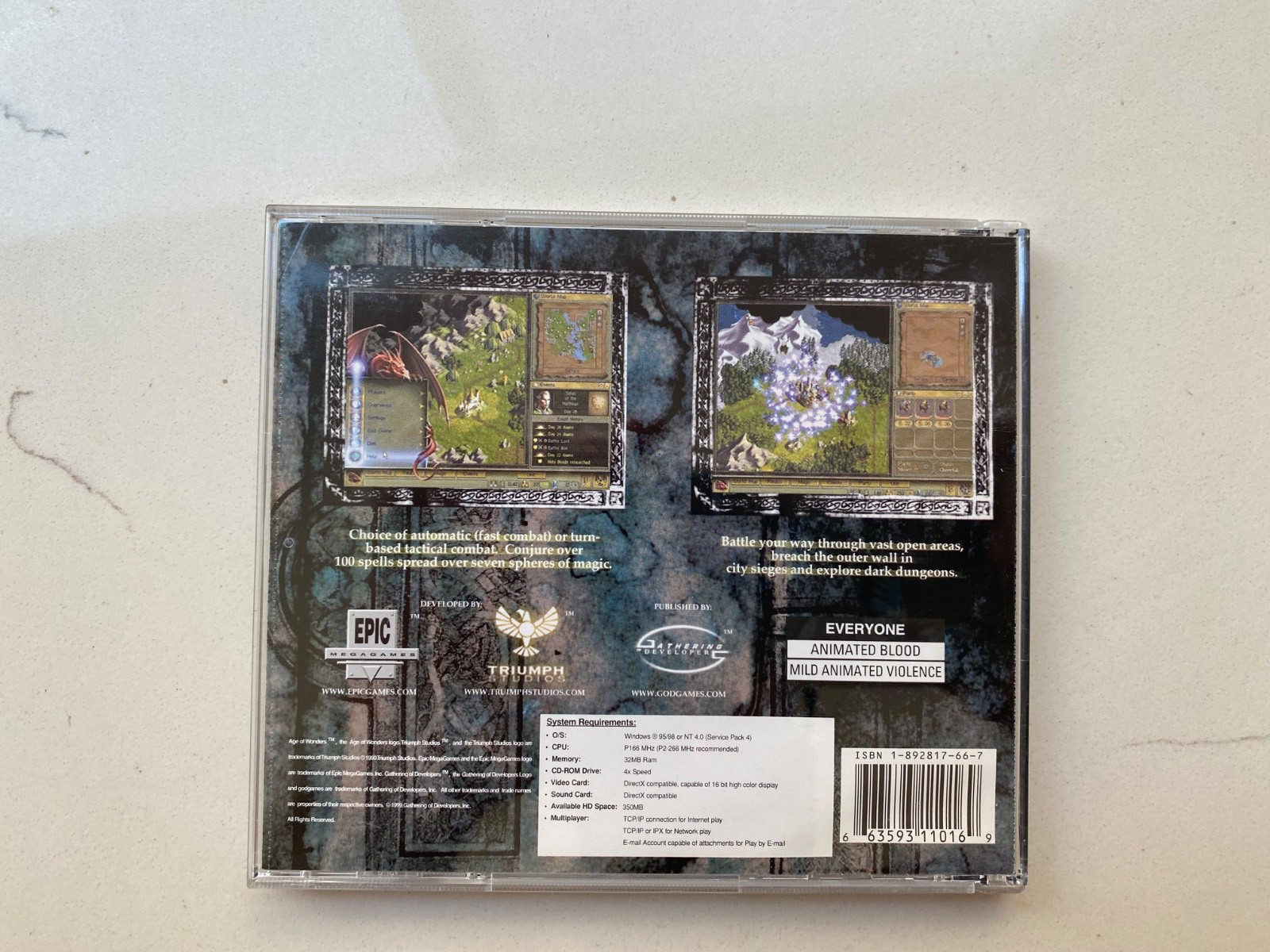 Age Of Wonders PC CD ROM Video Game Complete
