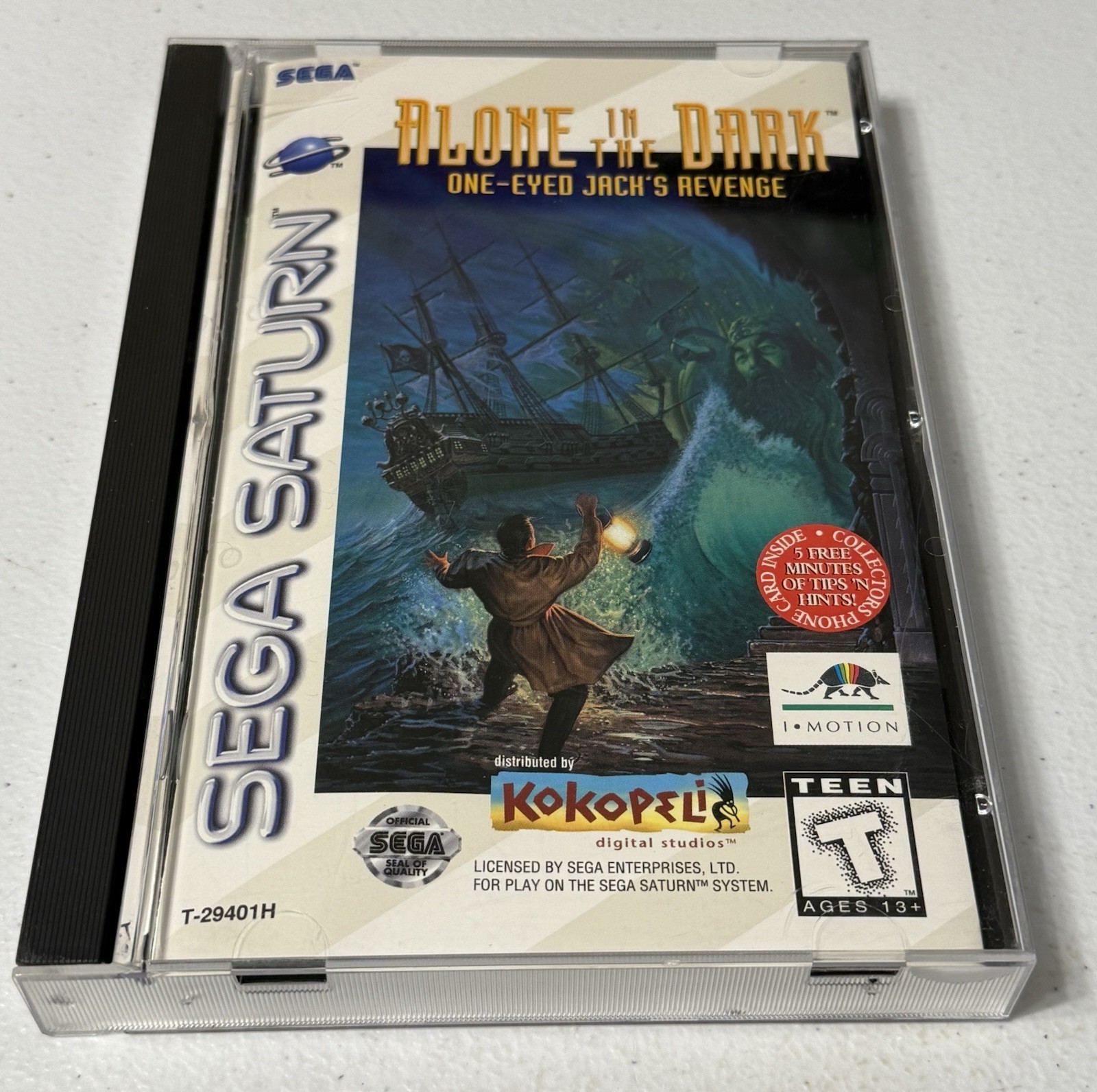Alone in the Dark: One-Eyed Jack’s Revenge w/Reg Card & Phone Card- Sega Saturn