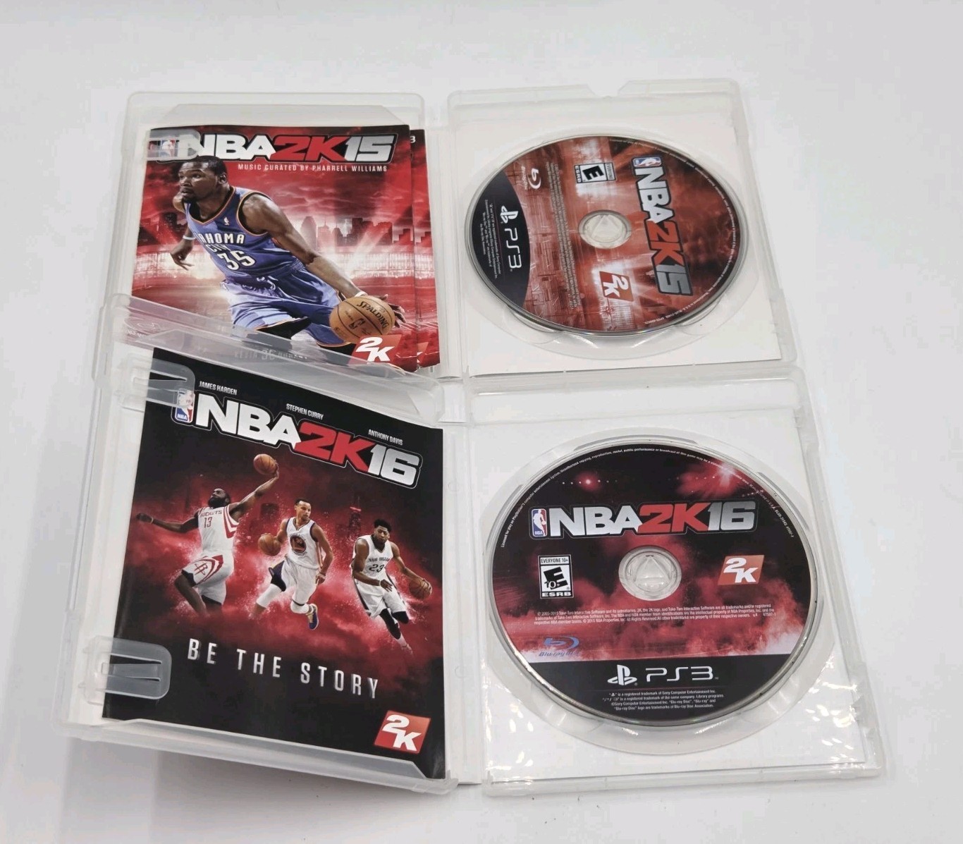 NBA 2K Video Game Lot 5 PlayStation 3 (PS3) 2K12,2K13,2K14,2K15 & 2K16 Tested