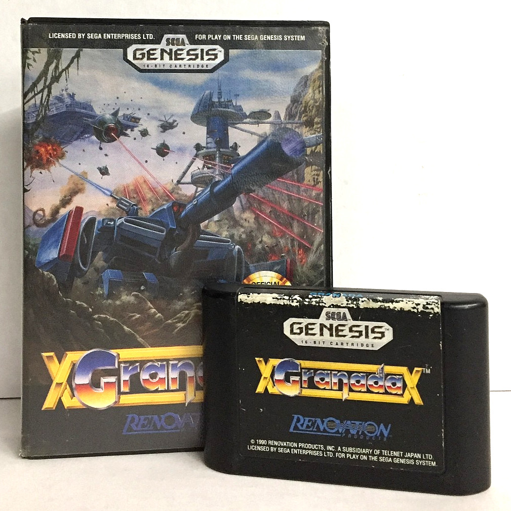 GRANADA Sega Genesis GAME & CASE No Manual SHMUP Shooter BOX – TESTED & WORKING