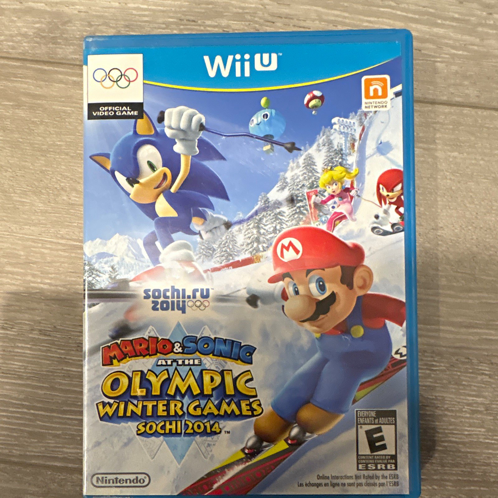 Nintendo Mario & Sonic Sochi 2014 Wii U w/ Case Manual E