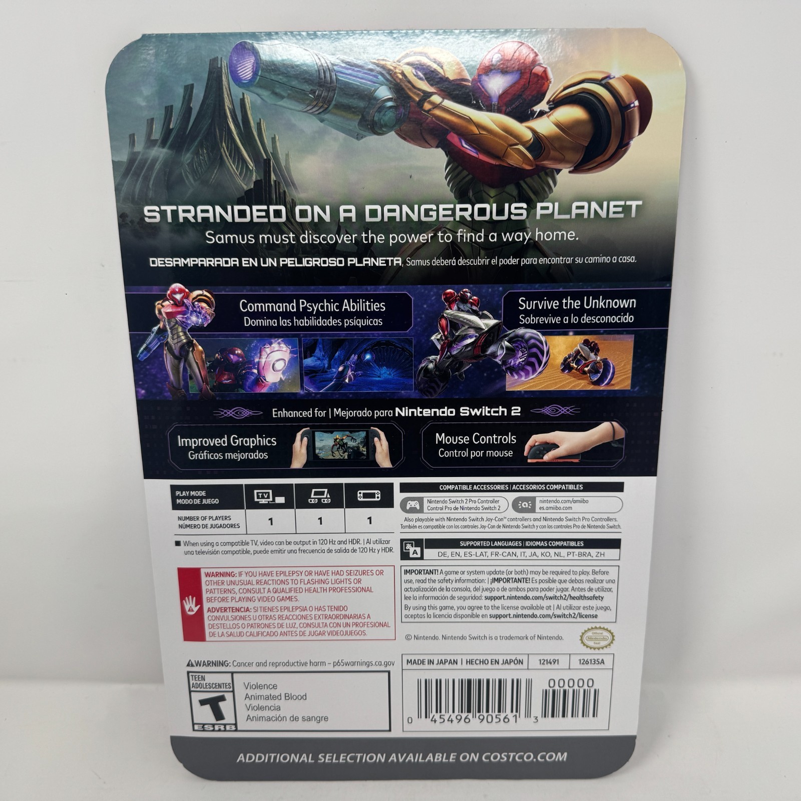 Pokemon ZA Metroid Prime 4 Kirby Air Nintendo Switch Costco Display Poster Card