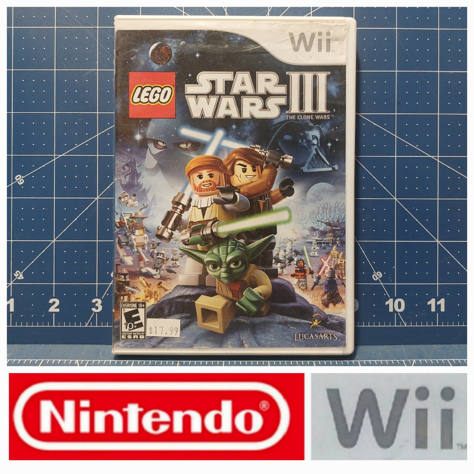 Lego Star Wars III: The Clone Wars (Nintendo Wii, 2011) Pre-Owned USED Condition
