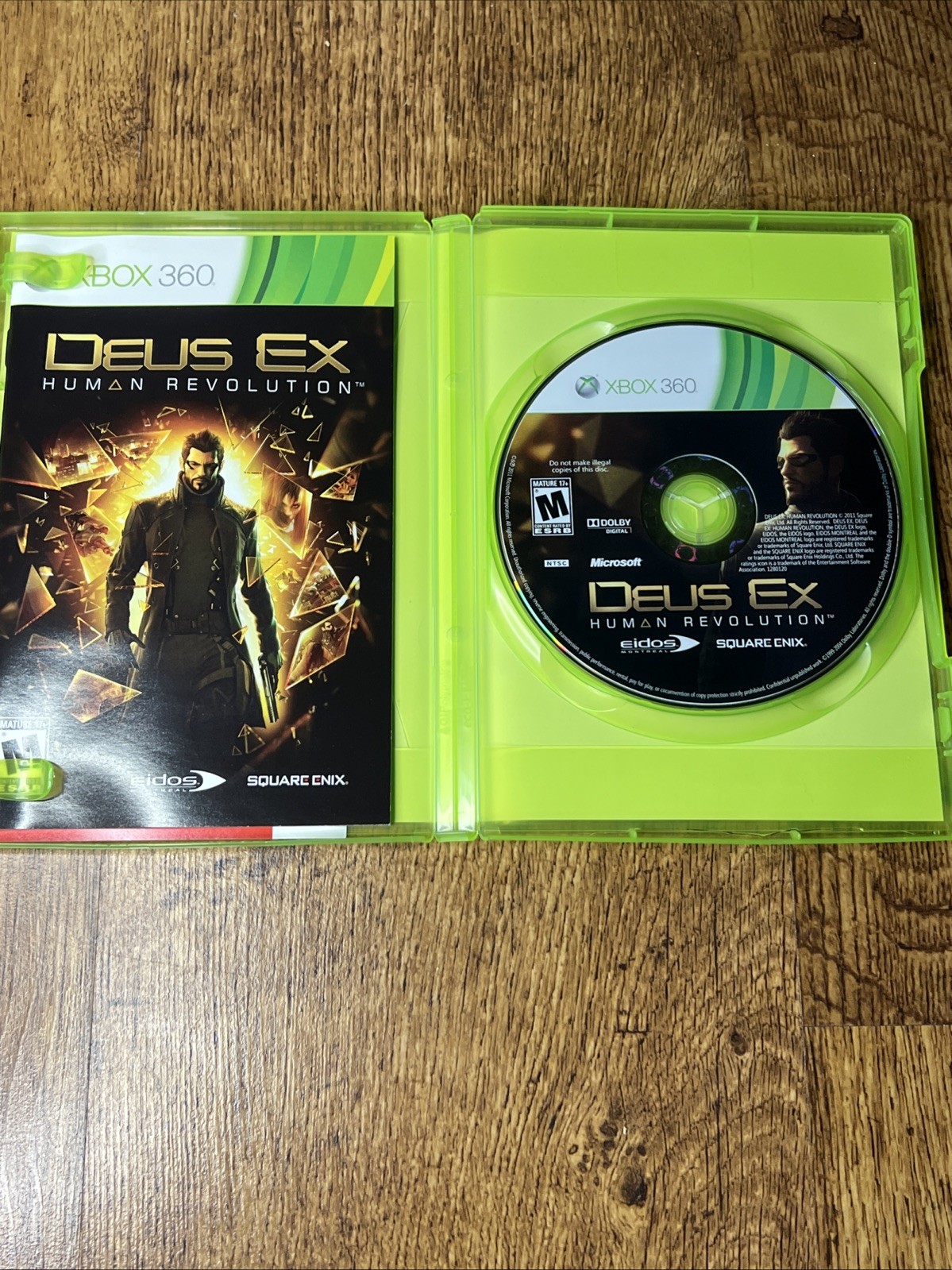 Deus Ex: Human Revolution – Xbox 360 – CIB Complete W/ Slip Cover – Tested!