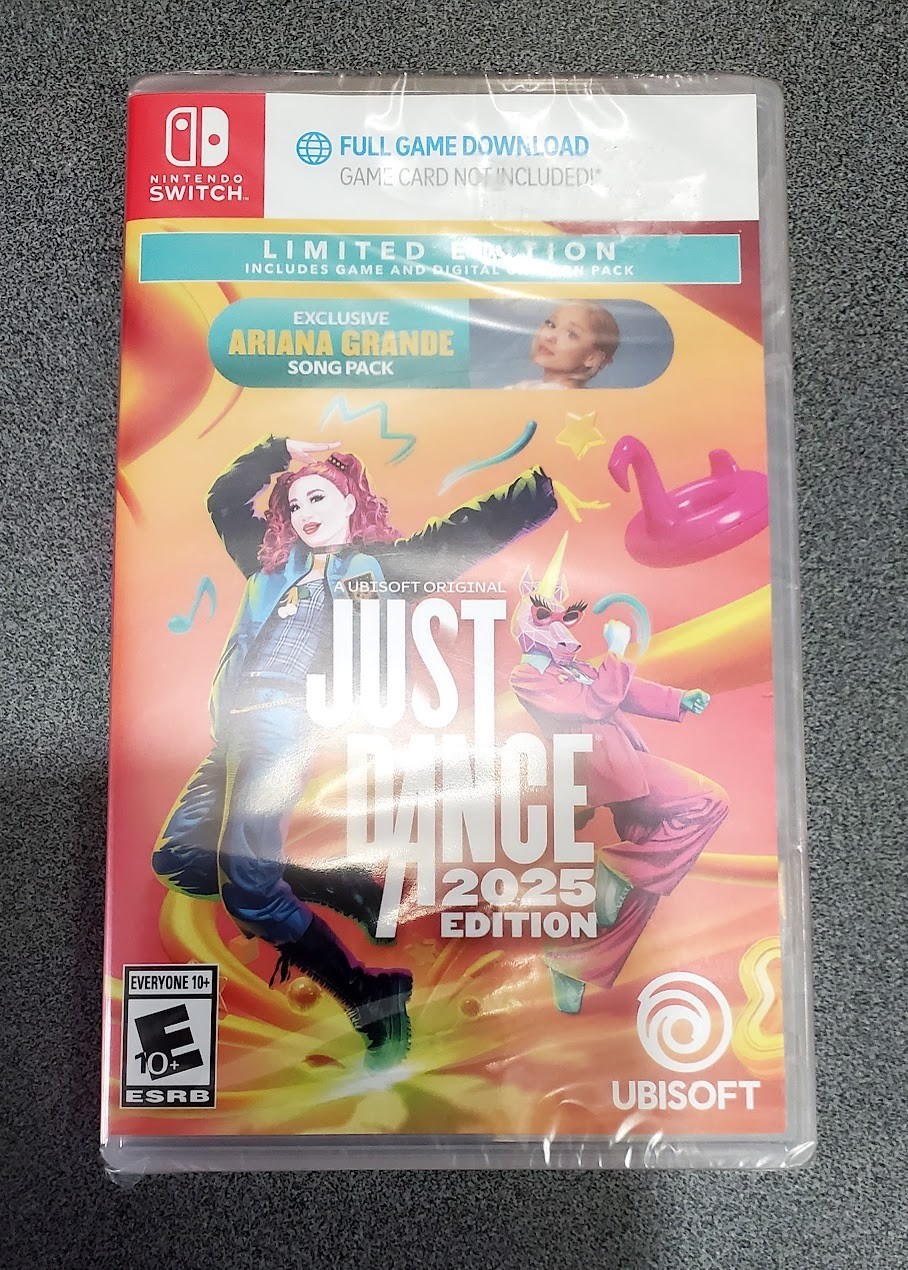 Nintendo Switch Just Dance 2025 Limited Edition New Sealed Ariana Grande Pack