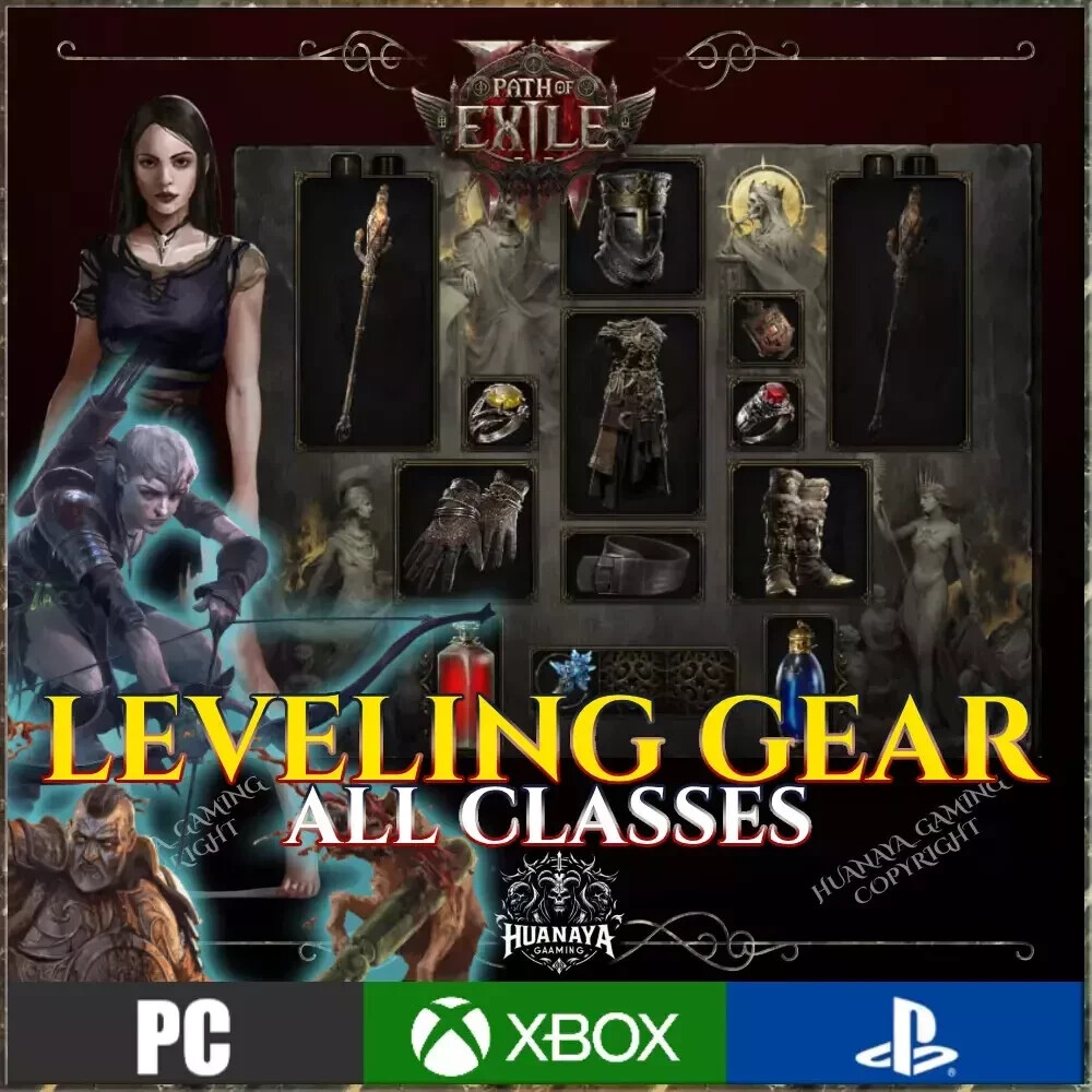 PATH OF EXILE 2 💎LEVELING GEAR 💎 NORMAL / CRUEL💎 ALL CLASS 💎EARLY ACCES POE2