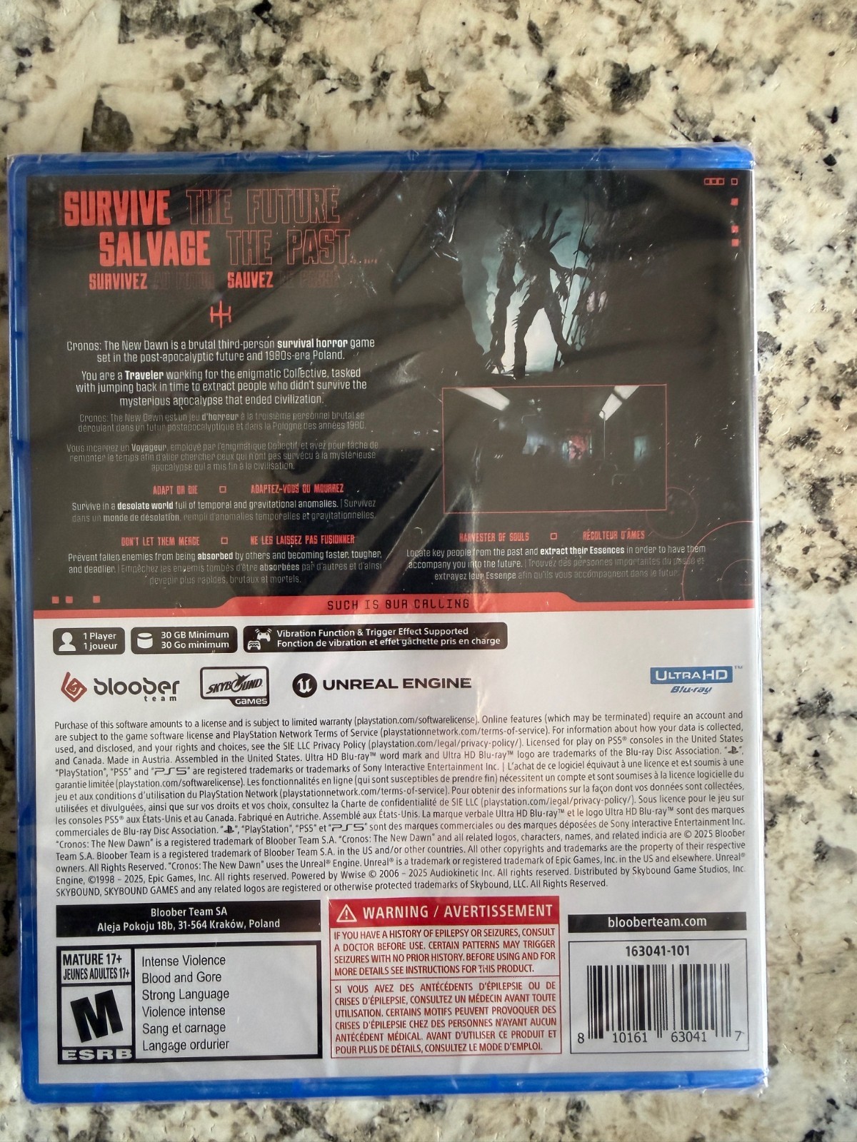 Cronos The New Dawn PS5 Brand New Factory Sealed PlayStation 5
