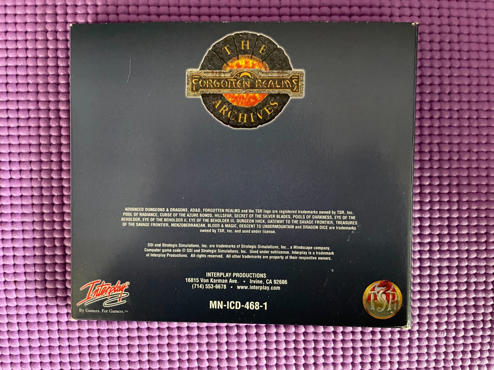 AD&D: Forgotten Realms The Archives Big Box 12 PC games on 4 CDs CIB