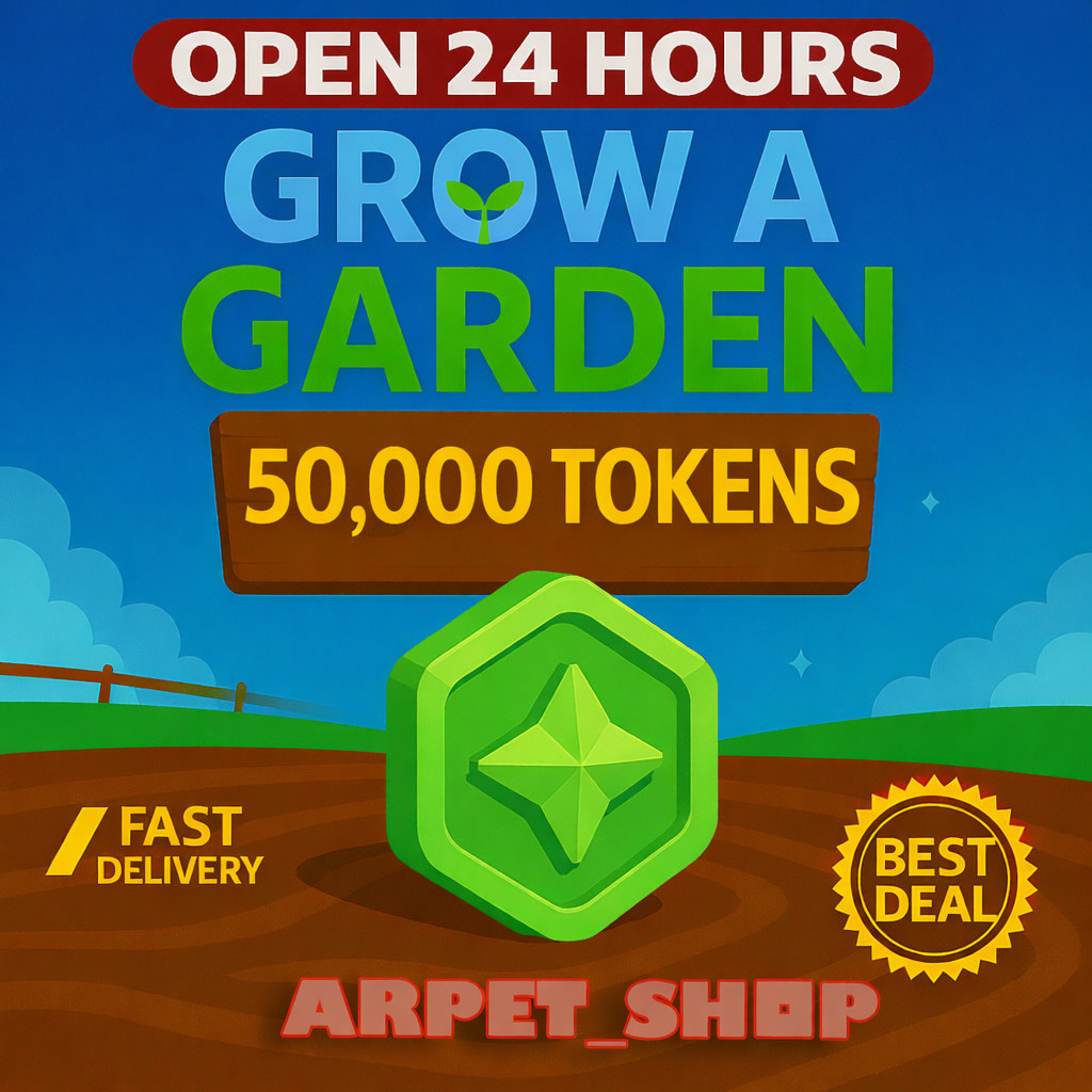 [🐶] Roblox GROW A GARDEN | 50k TOKEN | INSTANT DELIVERY☑️