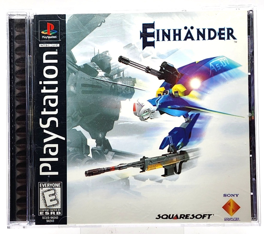 Einhander Sony PlayStation 1 1998 Black Label Complete In Box Tested