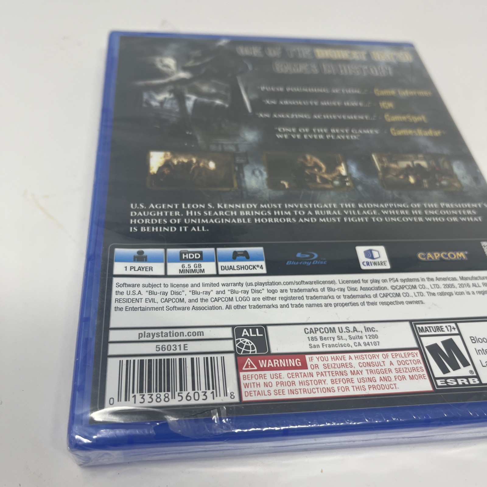 PS 4 Resident Evil 4 Capcom NEW SEALED