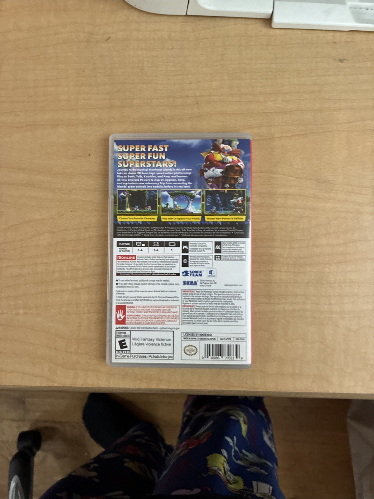 Sonic Superstars Nintendo Switch 2023 Rated E for Everyone Video Game