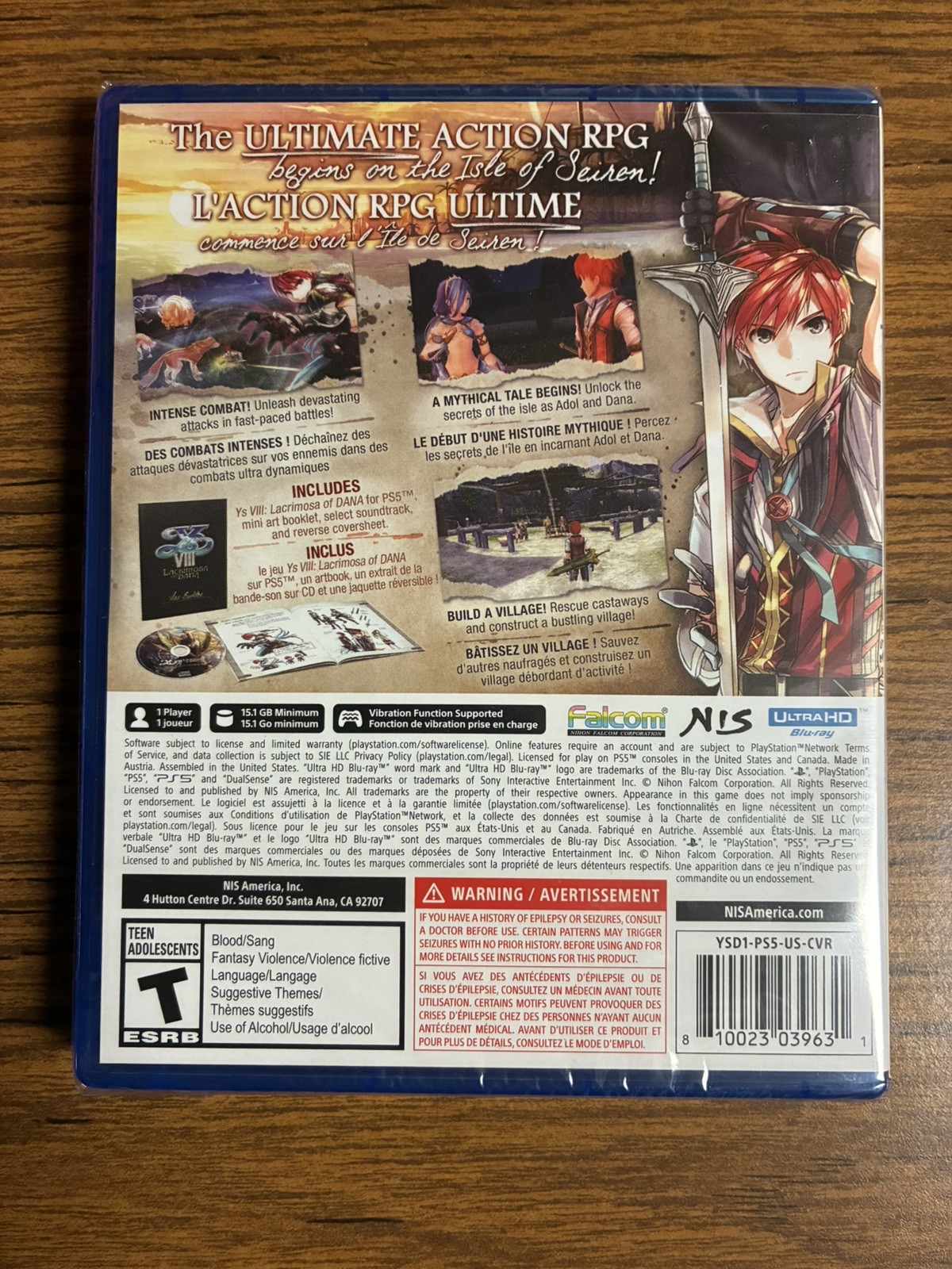 NIS America Ys VIII: Lacrimosa of Dana Deluxe Edition PS5 Role Playing T NTSC-U…