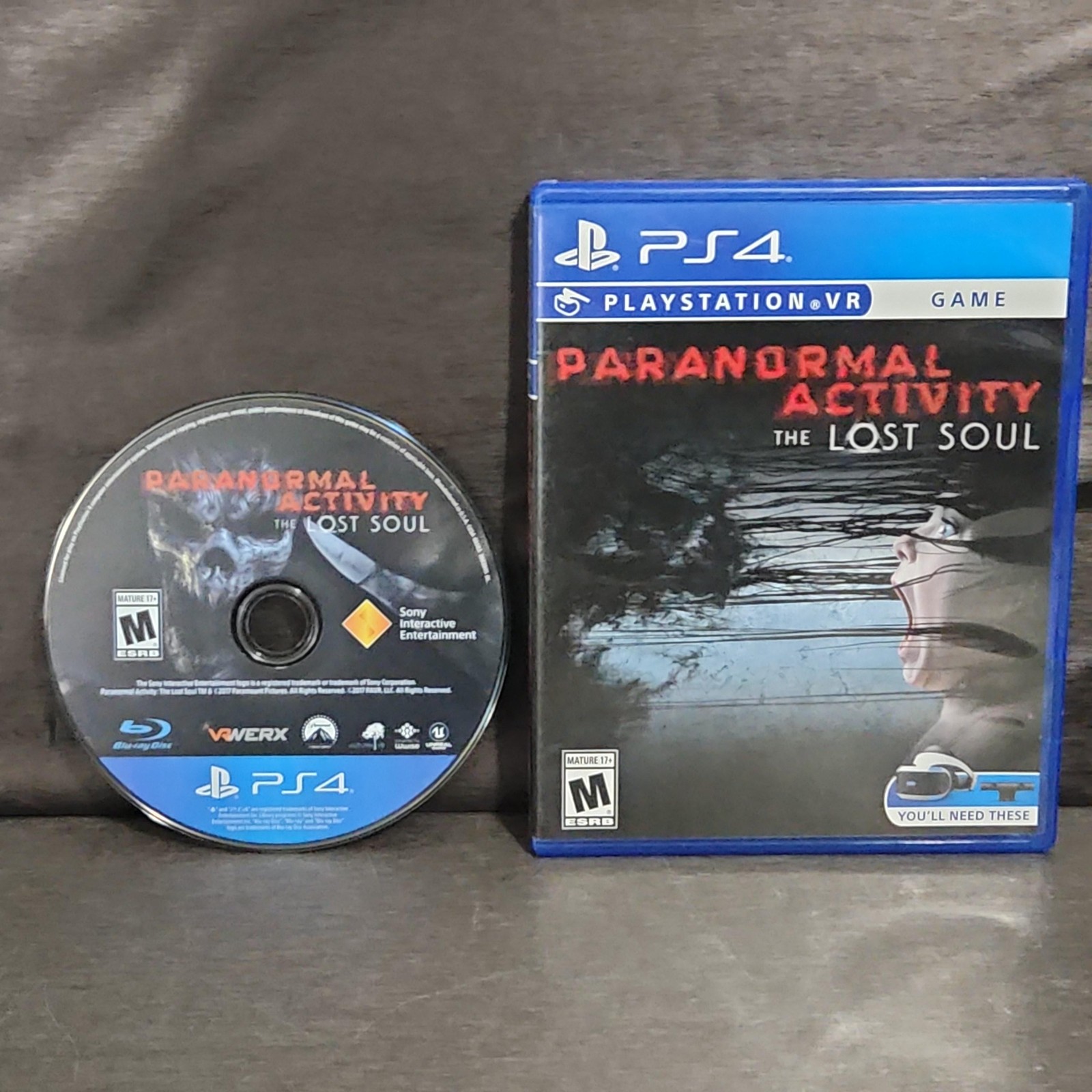 Paranormal Activity The Lost Soul PS4 PlayStation 4 VR Horror M Rated Game