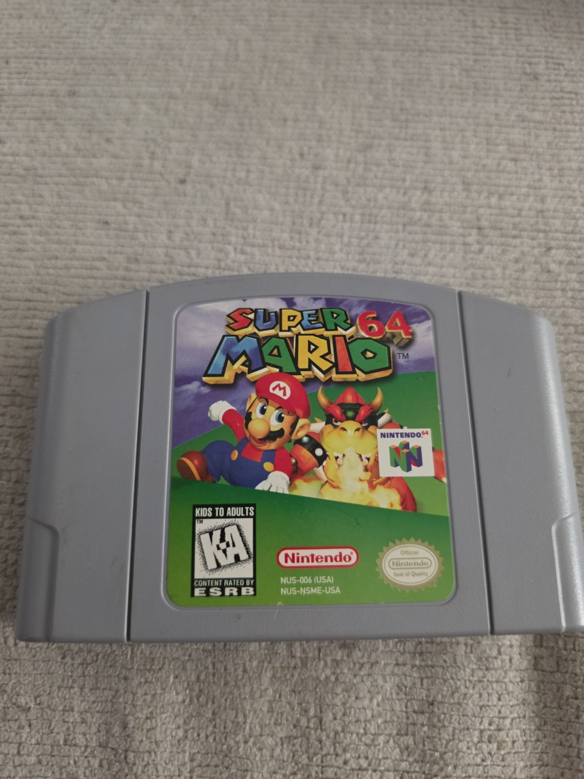 AUTHENTIC! Super Mario 64 – GAME ONLY – NINTENDO 64 – Authentic Tested