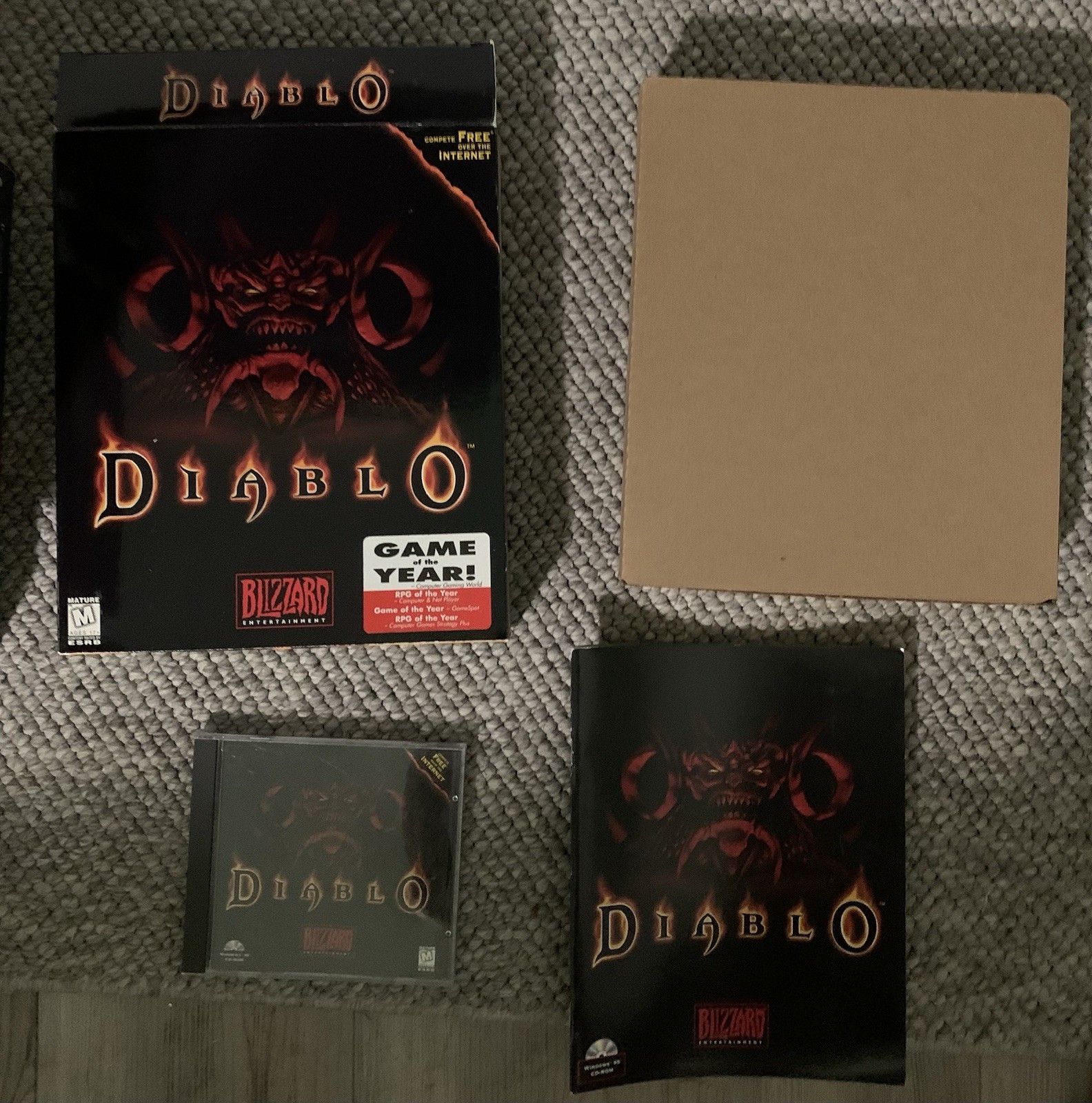 Diablo (PC, 1996) Game Of The Year Big Box Complete