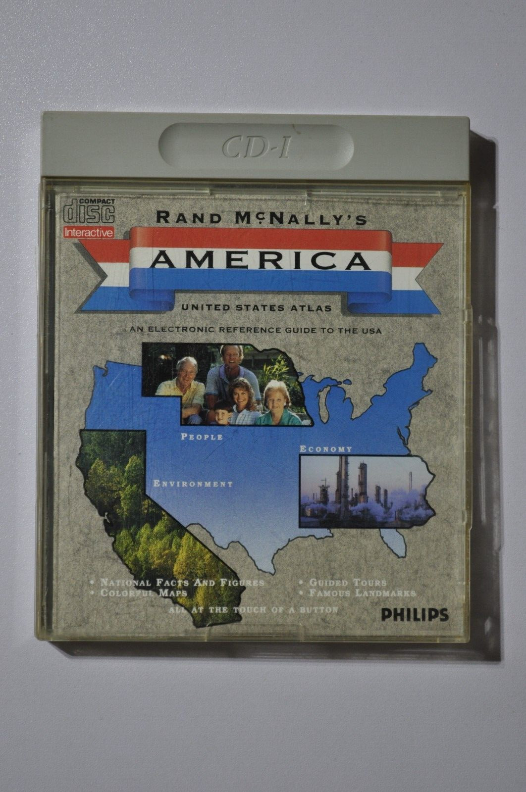 Philips CDi CD-i Retro Educational – Rand McNally’s America United States Atlas