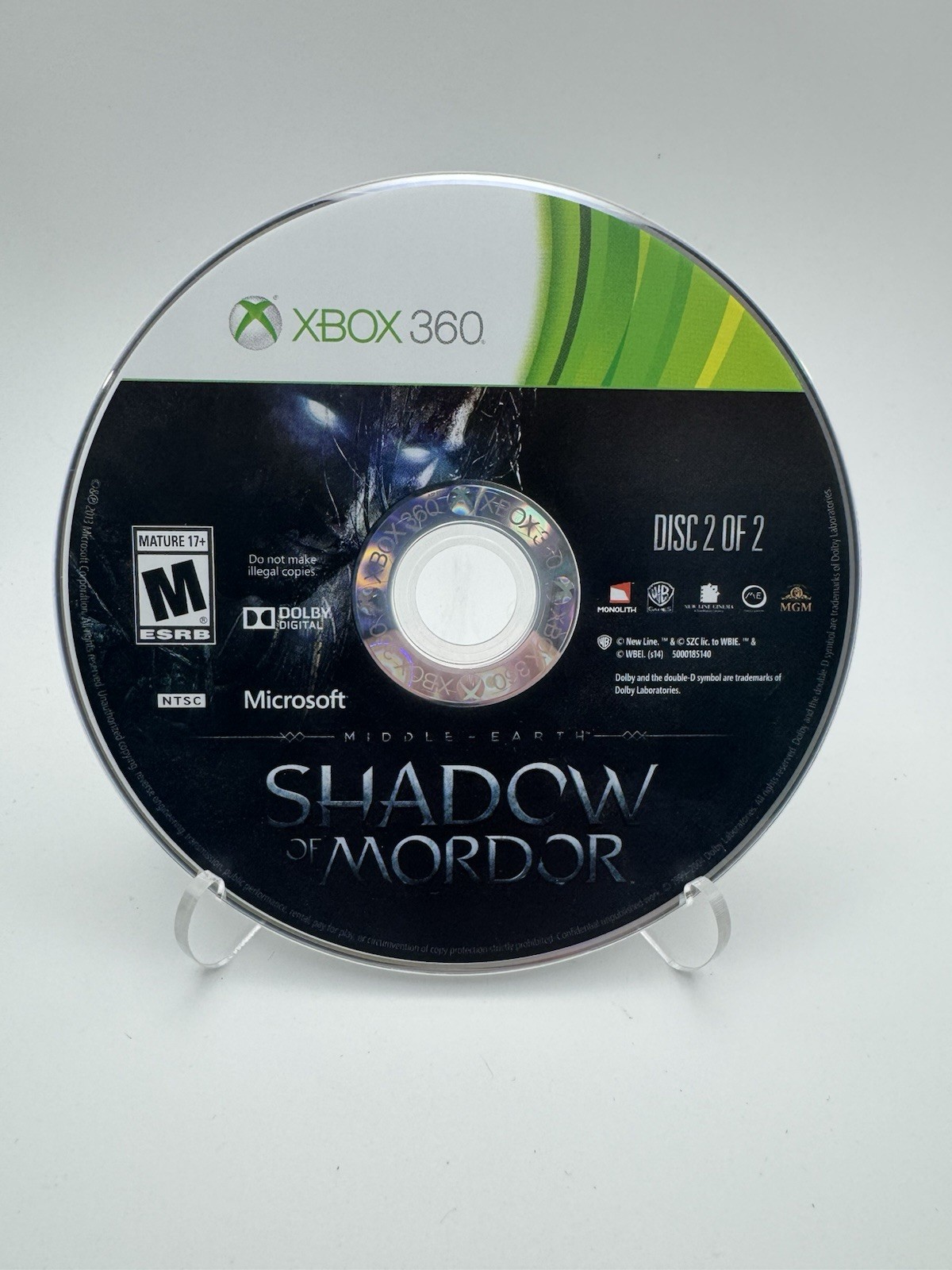Middle Earth: Shadow of Mordor for Xbox 360 Complete In Box ~ Tested & Working